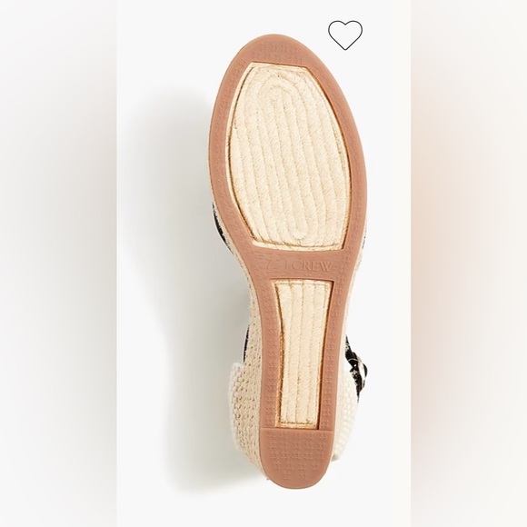 ✨NEW WITH BOX✨ J. Crew Ankle-strap Espadrille Wedges Size 10.5 - Picture 5 of 10